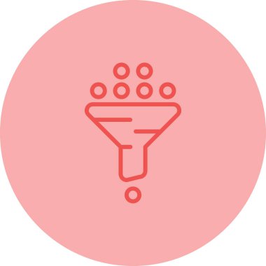 Filtre ağ simgesi, basit vektör illüstrasyonu