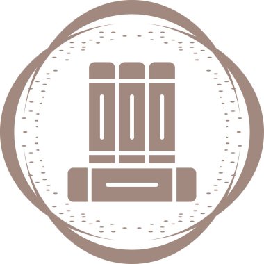 kitaplar düz simge, vektör illüstrasyonu