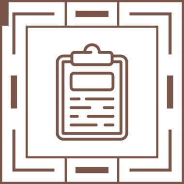 Pano simgesi, vektör illüstrasyonu basit tasarım