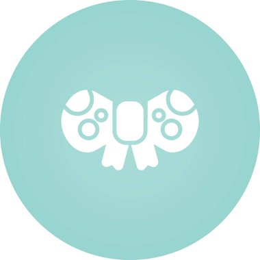 kurdeleli yay simgesi, web illüstrasyonu