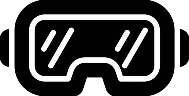 Oyun kulaklığı. Web simgesi basit illüstrasyon