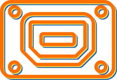 Yıldırım. Web simgesi basit illüstrasyon