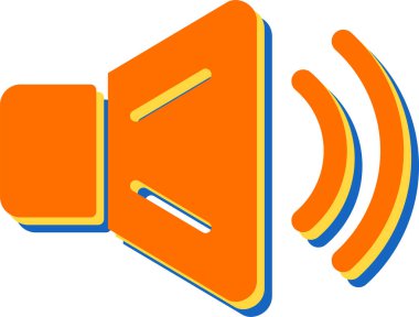 Ses hoparlörü web illüstrasyonu