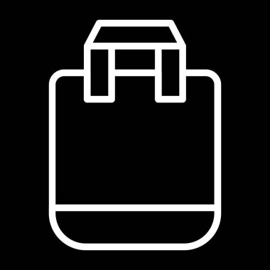 Alışveriş Torbası. Web simgesi basit illüstrasyon