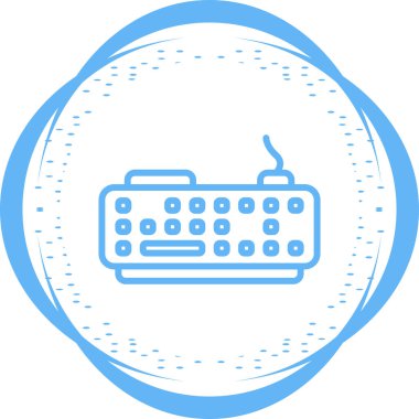 Modern Klavye simgesinin vektör çizimi      