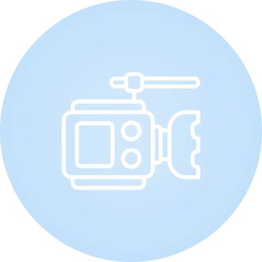 video kamera simgesi, vektör illüstrasyonu  