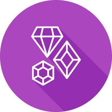 Elmas ağ simgeleri basit illüstrasyon