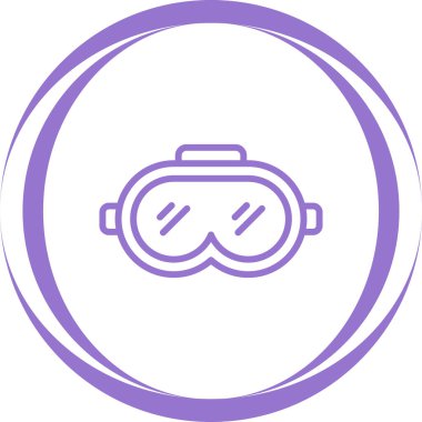 Gözlük simgesi. Basit resimleme 