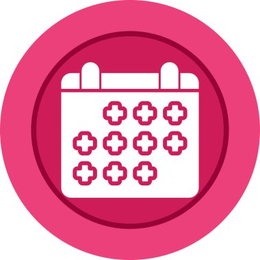  Takvim. Web simgesi vektör illüstrasyonu