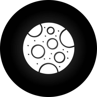 Ay ağ simgesinin vektör illüstrasyonu