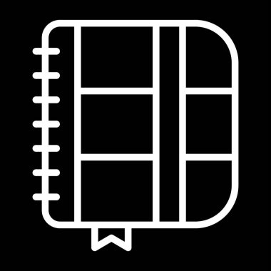 Not defteri web simge vektör çizim 