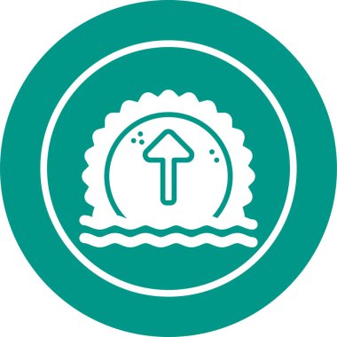 Güneş. Web simgesi basit illüstrasyon