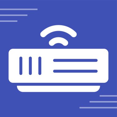 Modem simgesi web basit illüstrasyon