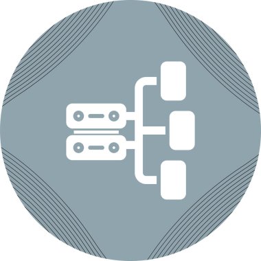 veritabanı. Web simgesi basit illüstrasyon 