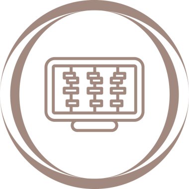 Zaman Çizgisi Web simgesi vektör çizimi