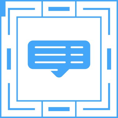 yorum web simgesi, vektör illüstrasyonu