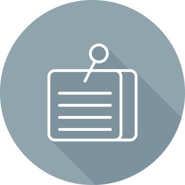 Yapışkan Notlar İmza Çizim Vektörü izole edildi. Not Simgesi. Bellek Simgesi