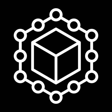 Tedarik zinciri yönetim web simgesi vektör illüstrasyonuName