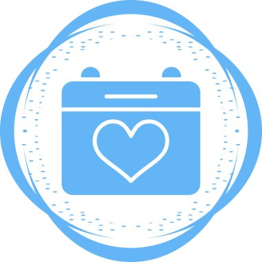 Takvim simgesi, vektör çizimi 