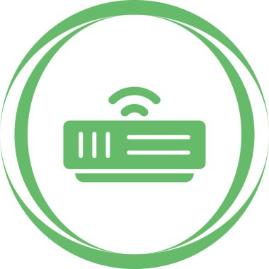 Modem simgesi web basit illüstrasyon
