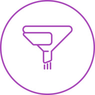 Filtre ağ simgesi, basit vektör illüstrasyonu