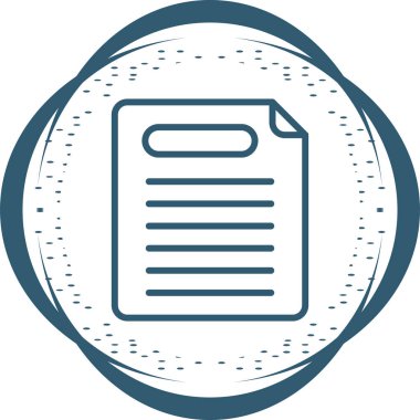 rapor belgesi simgesi, vektör illüstrasyonu 