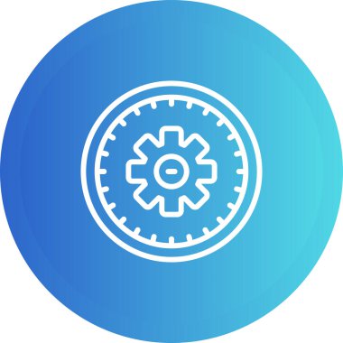 zaman yönetimi simgesi, vektör illüstrasyonu