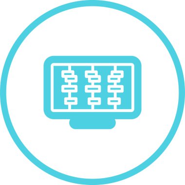 Zaman Çizgisi Web simgesi vektör çizimi