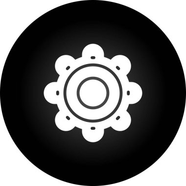 Ayarları satırı simgesi, vektör çizim 