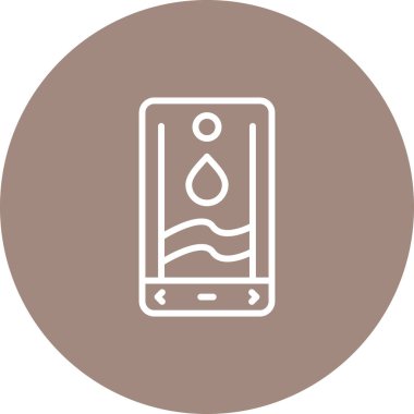 Akıllı telefon simgesinin vektör illüstrasyonu 