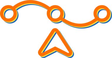 Arkaplanda basit vektör simgesi