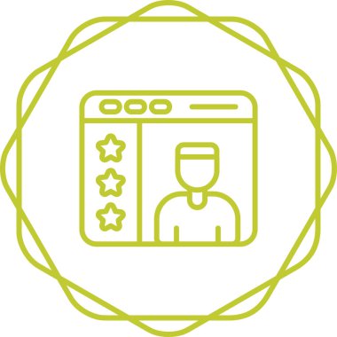 Kullanıcı geribildirim simgesi, vektör illüstrasyonu 