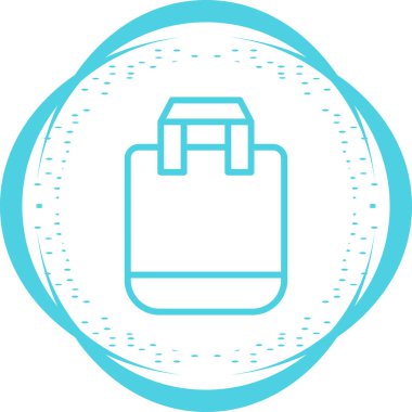 Alışveriş Torbası. Web simgesi basit illüstrasyon