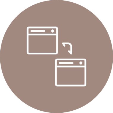 Web simgesi vektör illüstrasyonunu transfer et