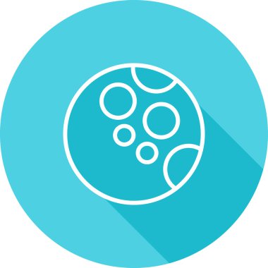 Ay ağ simgesinin vektör illüstrasyonu