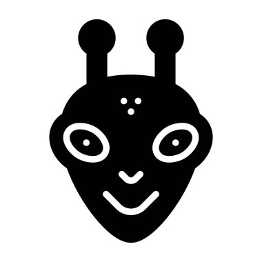  uzaylı vektör ağı simgesi