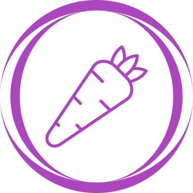 Havuç besin simgesi web illüstrasyonu