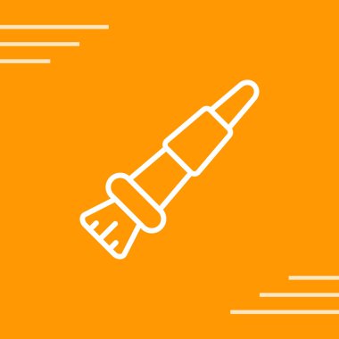 Boya fırçası web simgesi, vektör illüstrasyonu