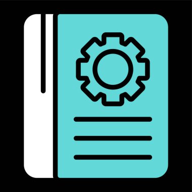 kitap web simgesi, vektör illüstrasyonu 