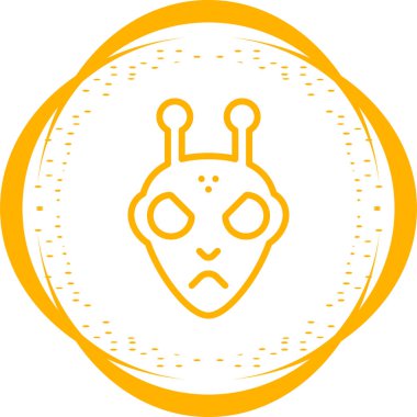  uzaylı vektör ağı simgesi