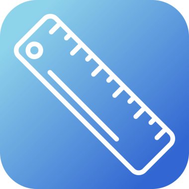 cetvel simgesinin vektör illüstrasyonu