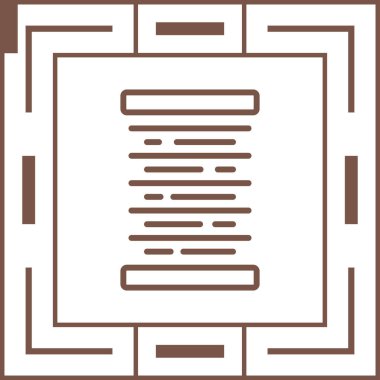 Merkezi Hizala Web simgesi vektör illüstrasyonu