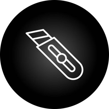 Kağıt Kesicisi web simgesi, basit vektör illüstrasyonu