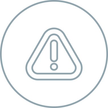 Uyarı tehlike simgesi web basit illüstrasyonuName