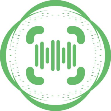 Ses Tanıma Ağı simgesi, basit vektör illüstrasyonu