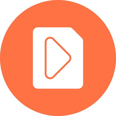 video dosyası simgesini, vektör çizim  
