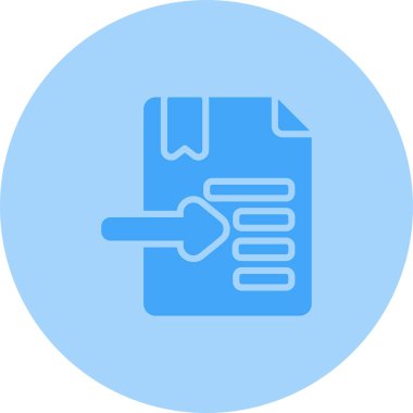 Girinti web simgesi, vektör illüstrasyonu 