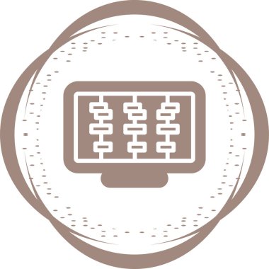 Zaman Çizgisi Web simgesi vektör çizimi