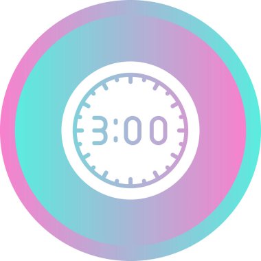 Saat simgesi web basit illüstrasyon