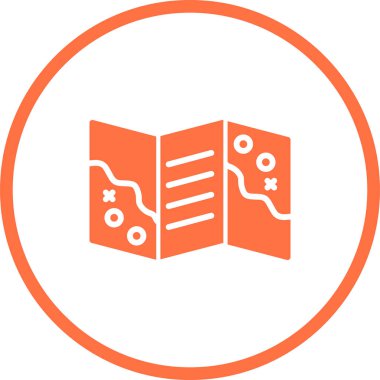 harita konumu ince çizgi vektör simgesi 